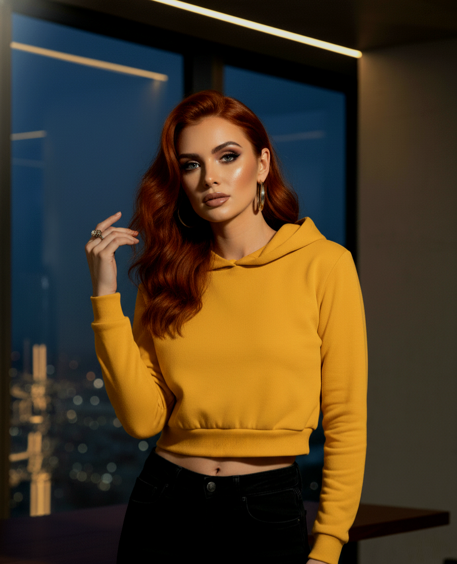 Female Cropped Hoodie