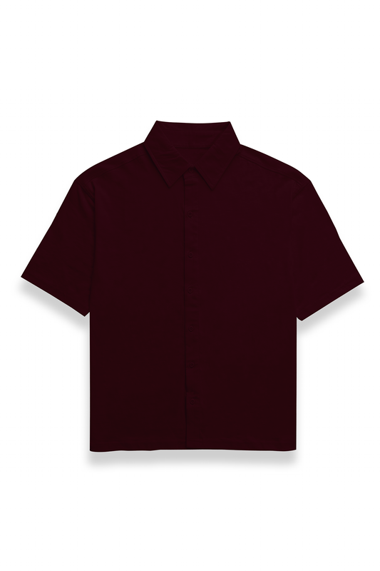 Maroon Classic Half Sleeves Shirt