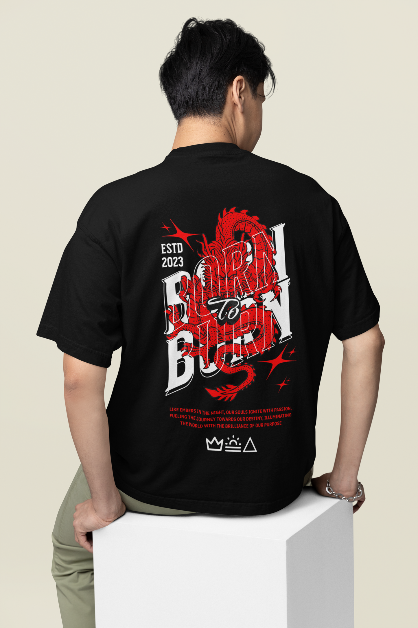 Born To Burn Premium Oversized T-Shirt