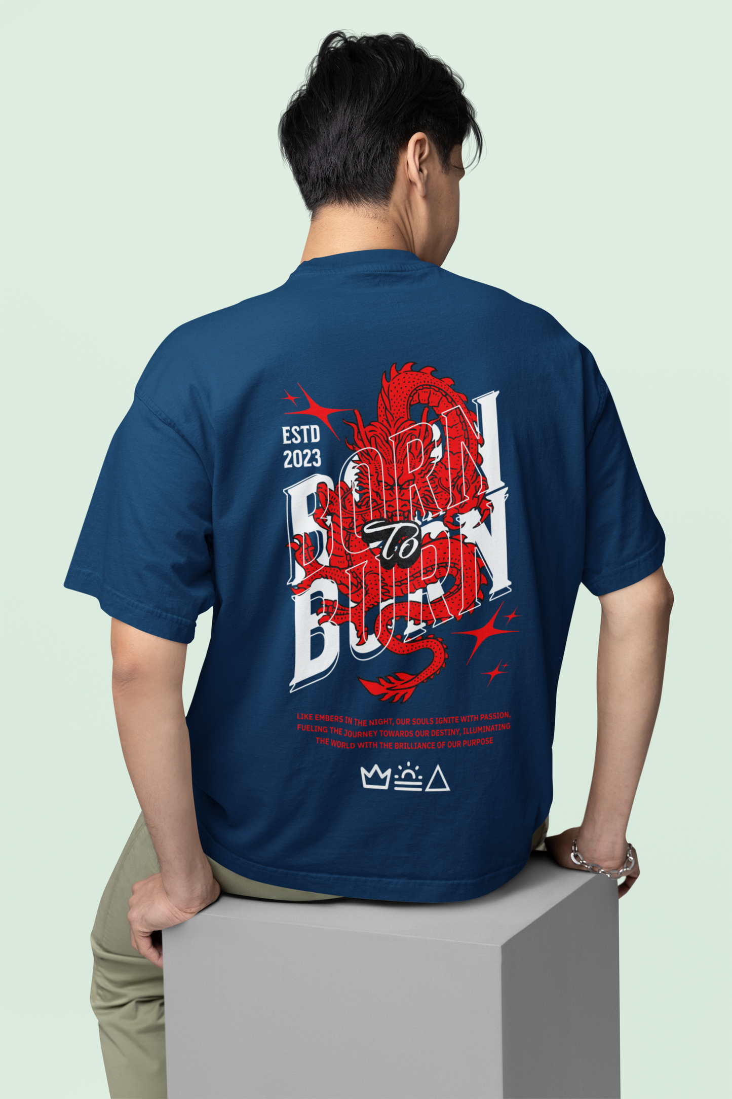 Born To Burn Premium Oversized T-Shirt