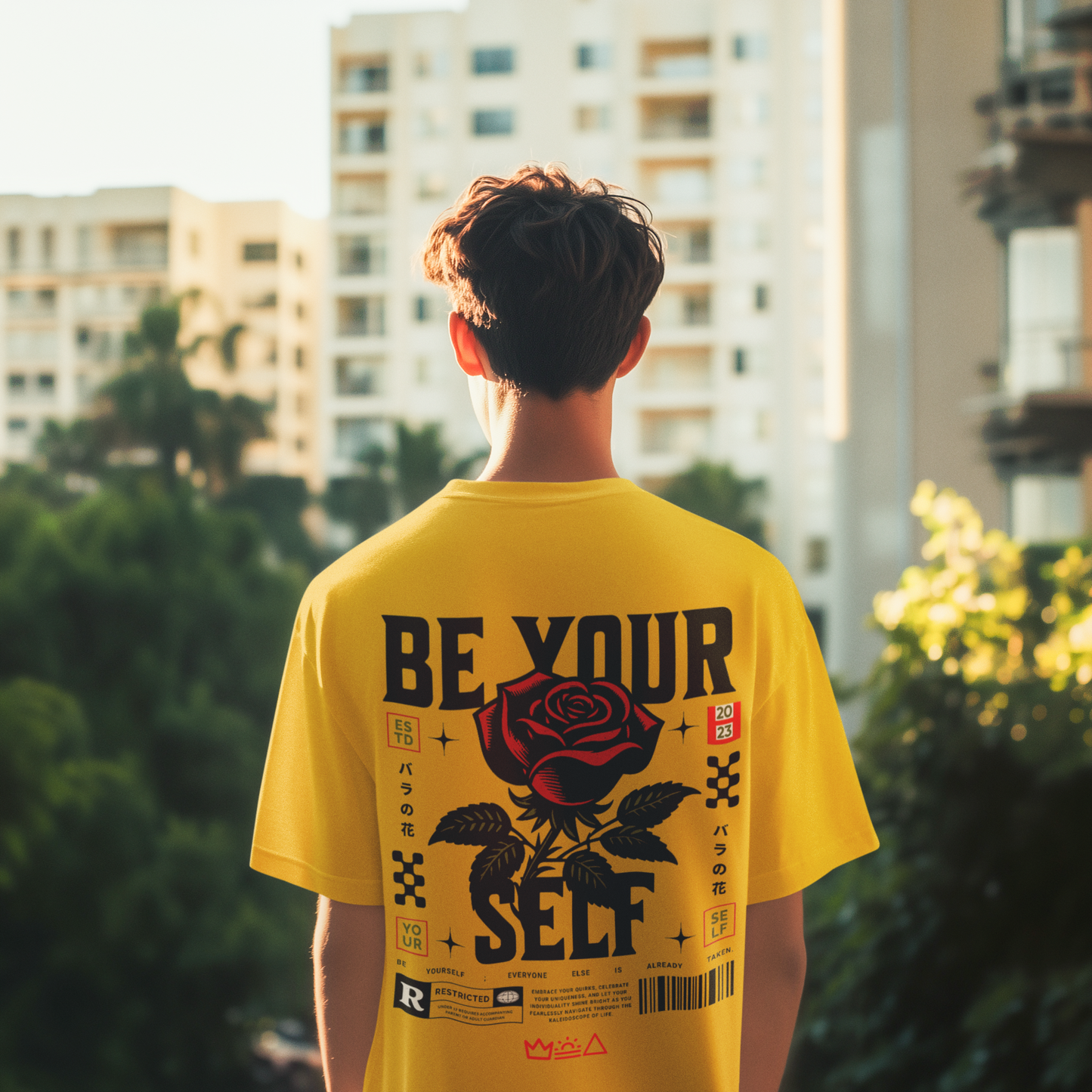 Be Yourself Premium Oversized T-Shirt