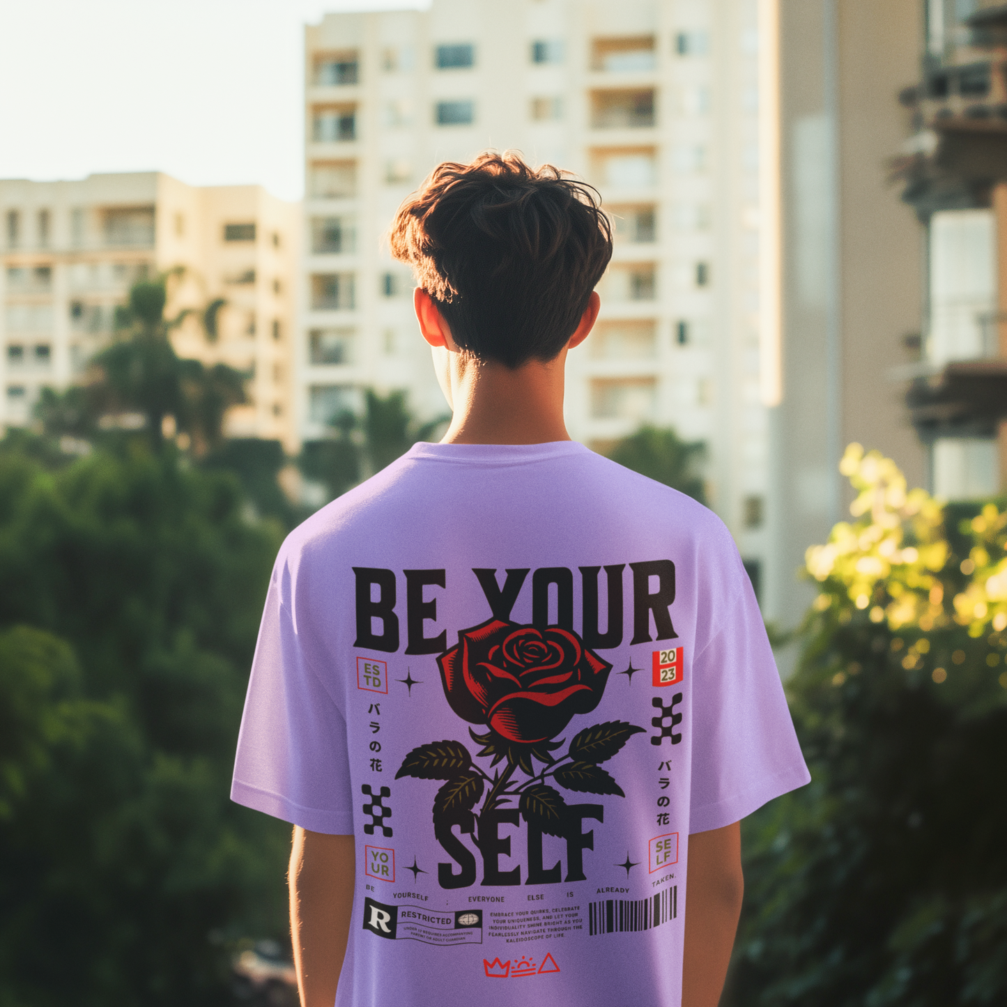 Be Yourself Premium Oversized T-Shirt