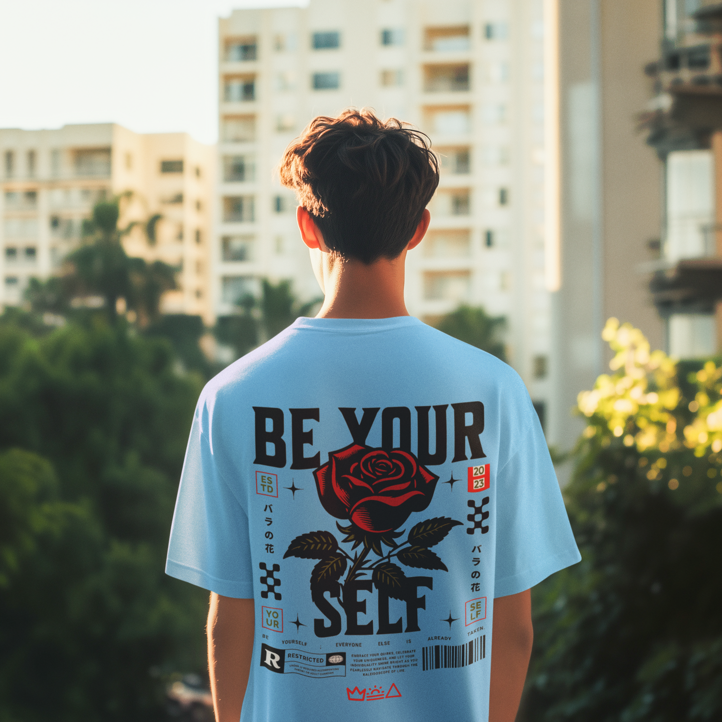 Be Yourself Premium Oversized T-Shirt