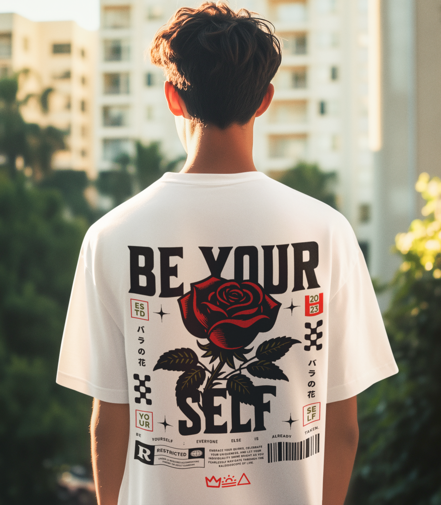 Be Yourself Premium Oversized T-Shirt