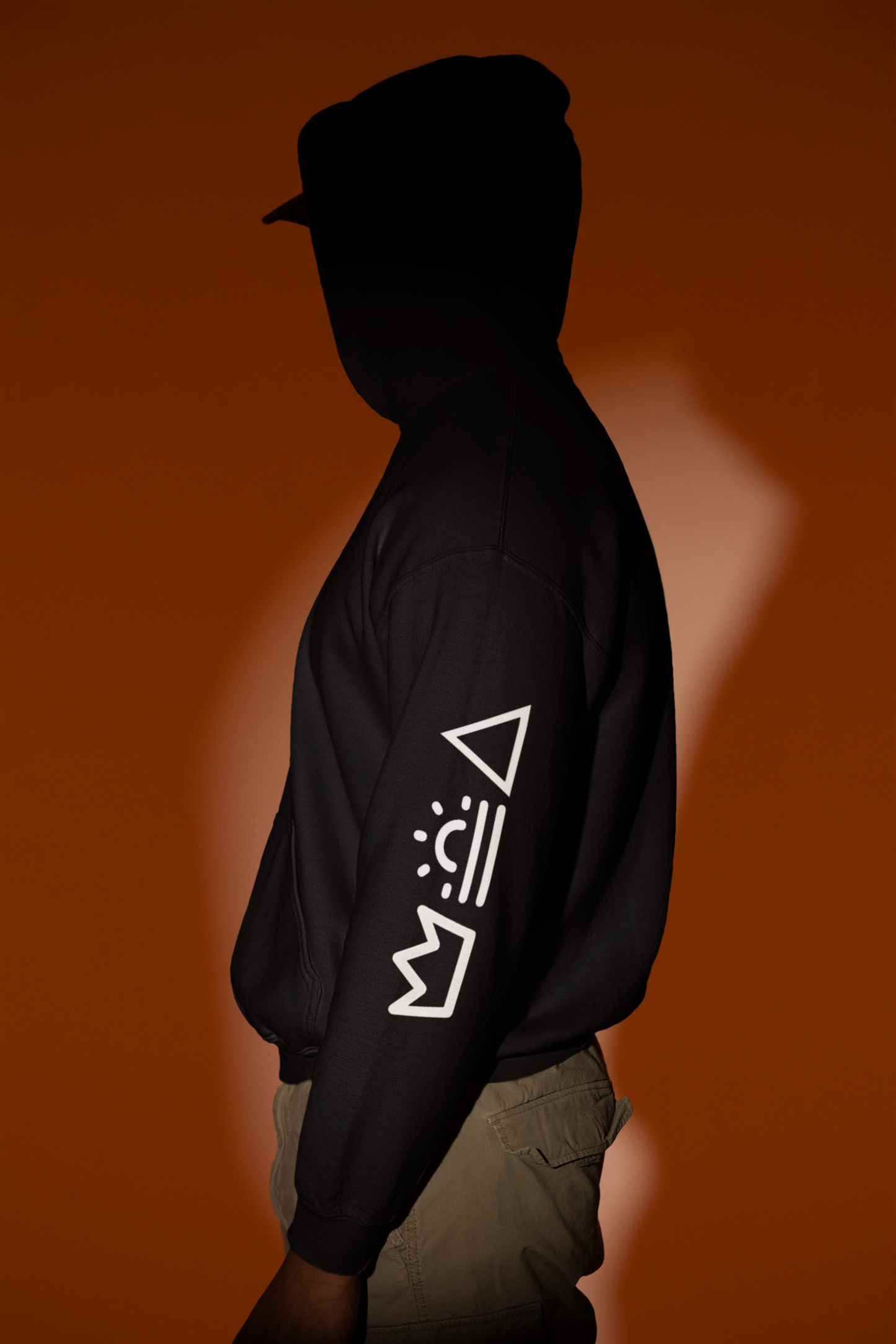 Meditative Man Oversized Hoodie