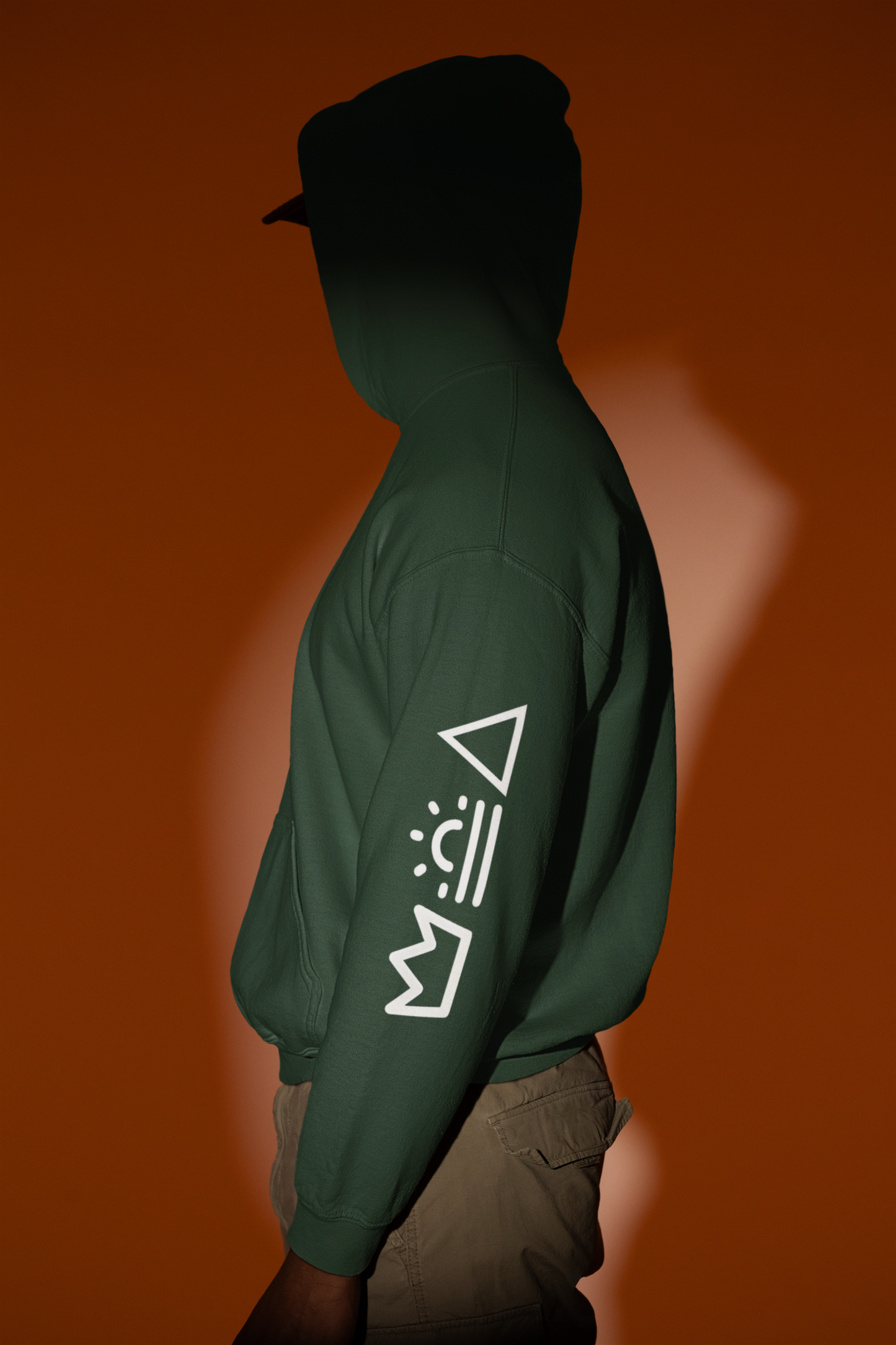 Meditative Man Oversized Hoodie