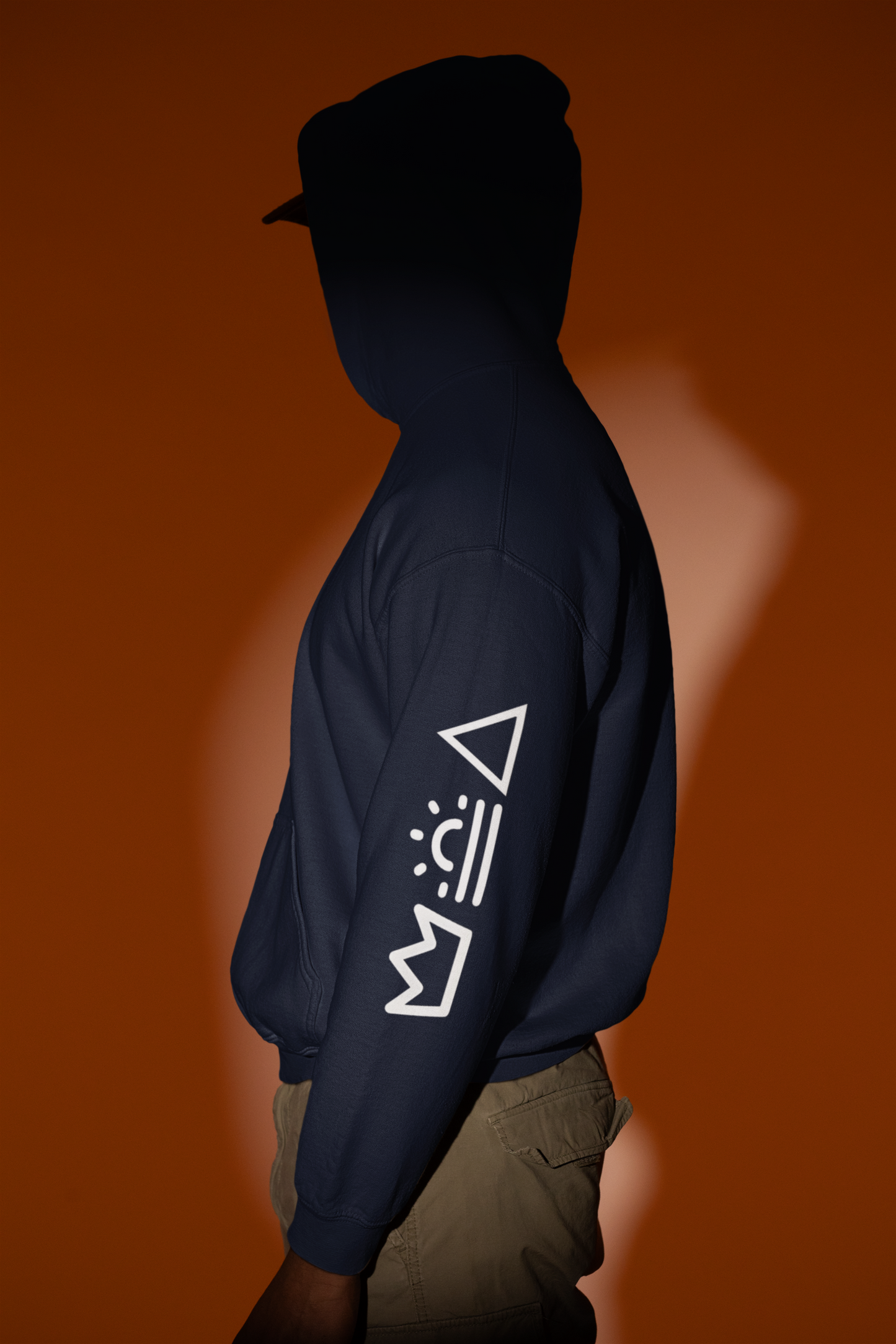 Meditative Man Oversized Hoodie
