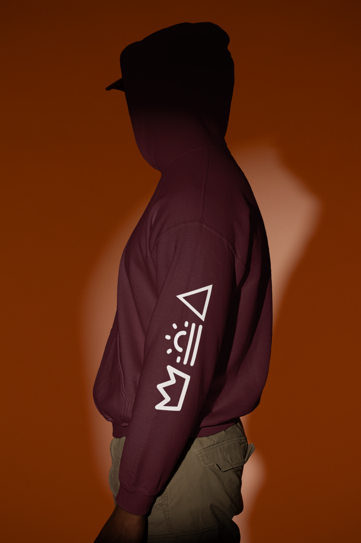 Meditative Man Oversized Hoodie