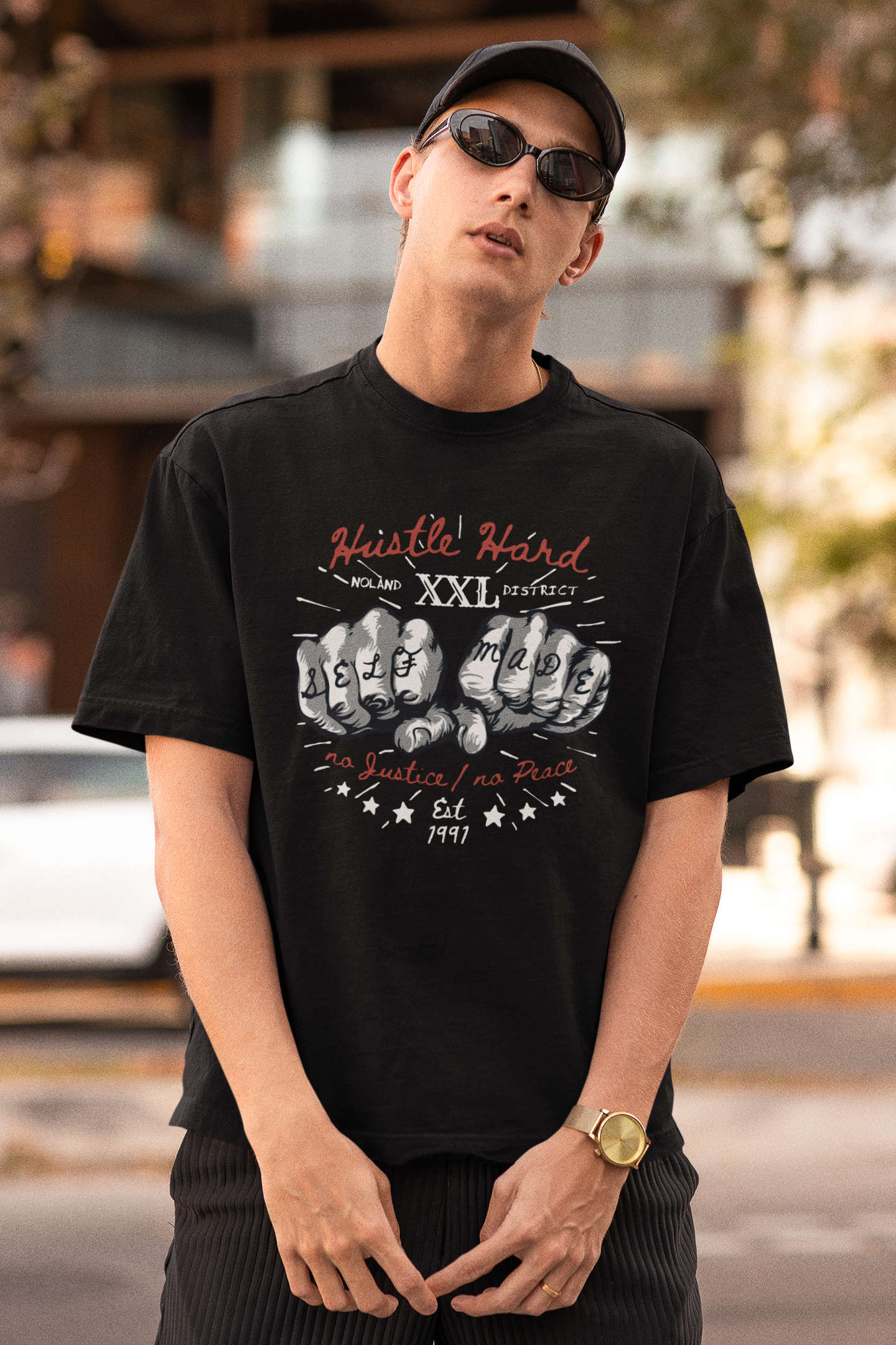 Hustle Hard Oversized T-Shirt